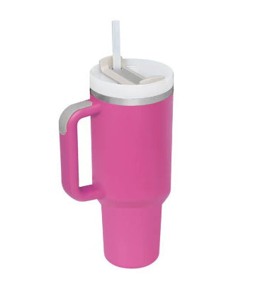 The 40 Oz Tumbler With Handle & Straw