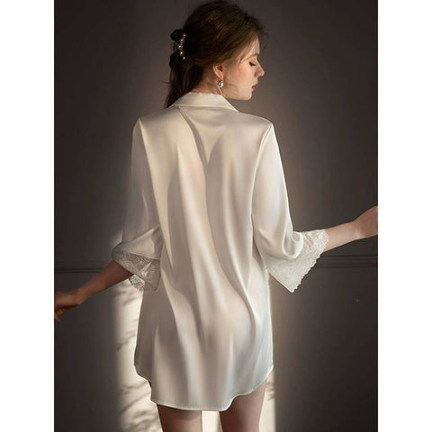 The Silk Night Shirt Dress Exclusive