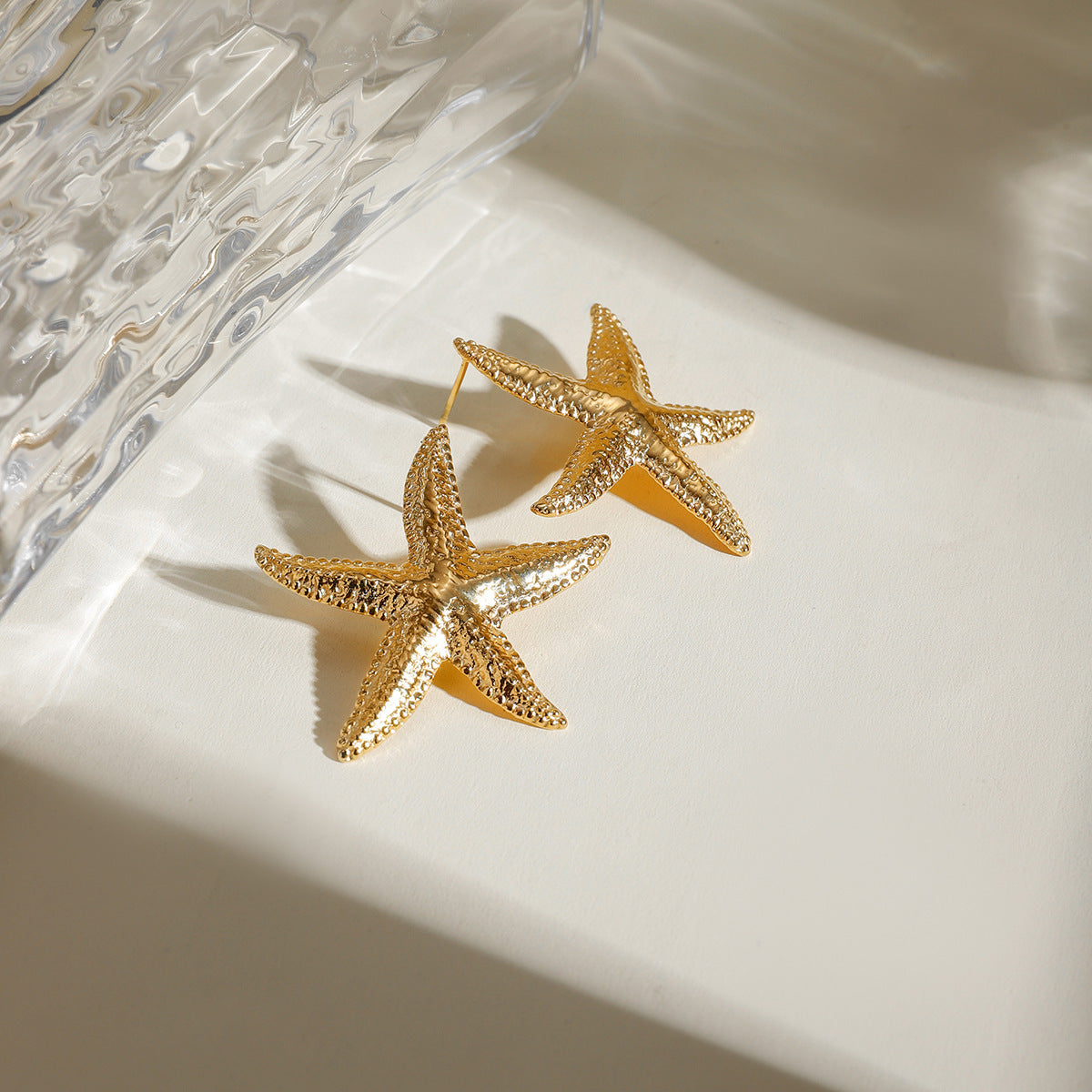 The Marine Starfish 18K Gold Earings