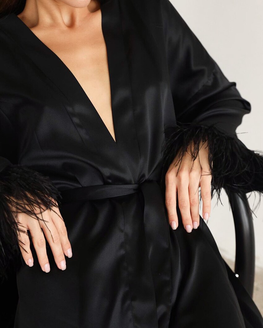 The Ruba Satin Luxe Robe