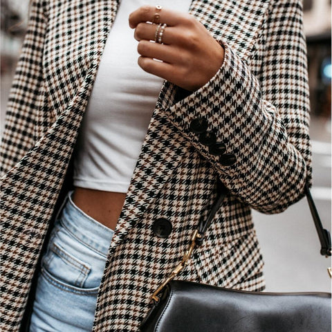 The Aria Plaid Blazer