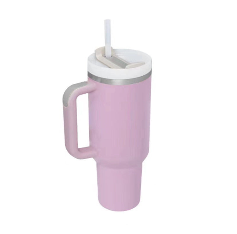 The 40 Oz Tumbler With Handle & Straw