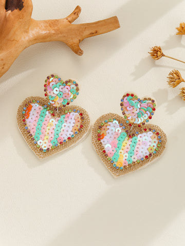 The Sweet Heart Eardrops Earrings