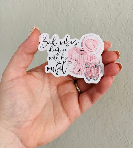 Bad Vibes-Girl Boss Sticker/Magnet